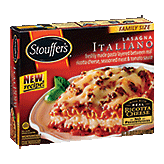 Stouffer's Family Size lasagna italiano w/ seasoned meat sauce, tomato sauce and real low fat ricotta Left Picture